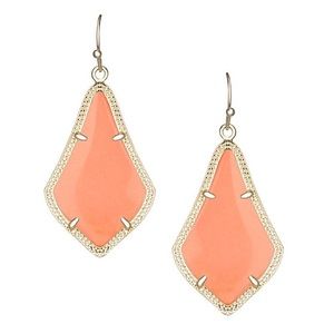 Kendra Scott Alex earrings in coral