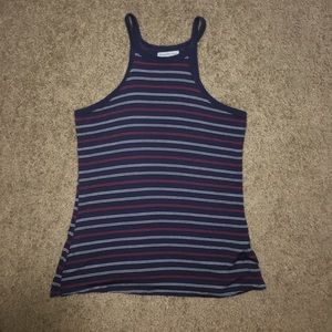 NWOT Blue, red and white striped tank top