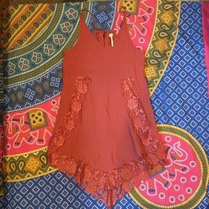 Free People halter mini dress
