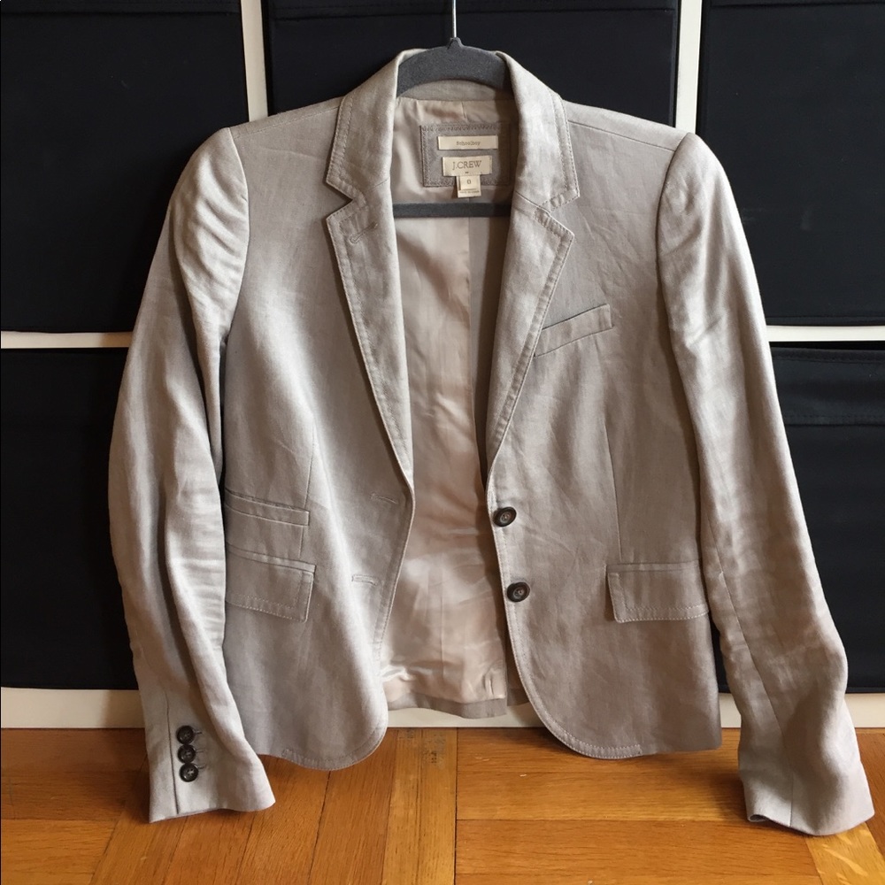J crew gray blazer