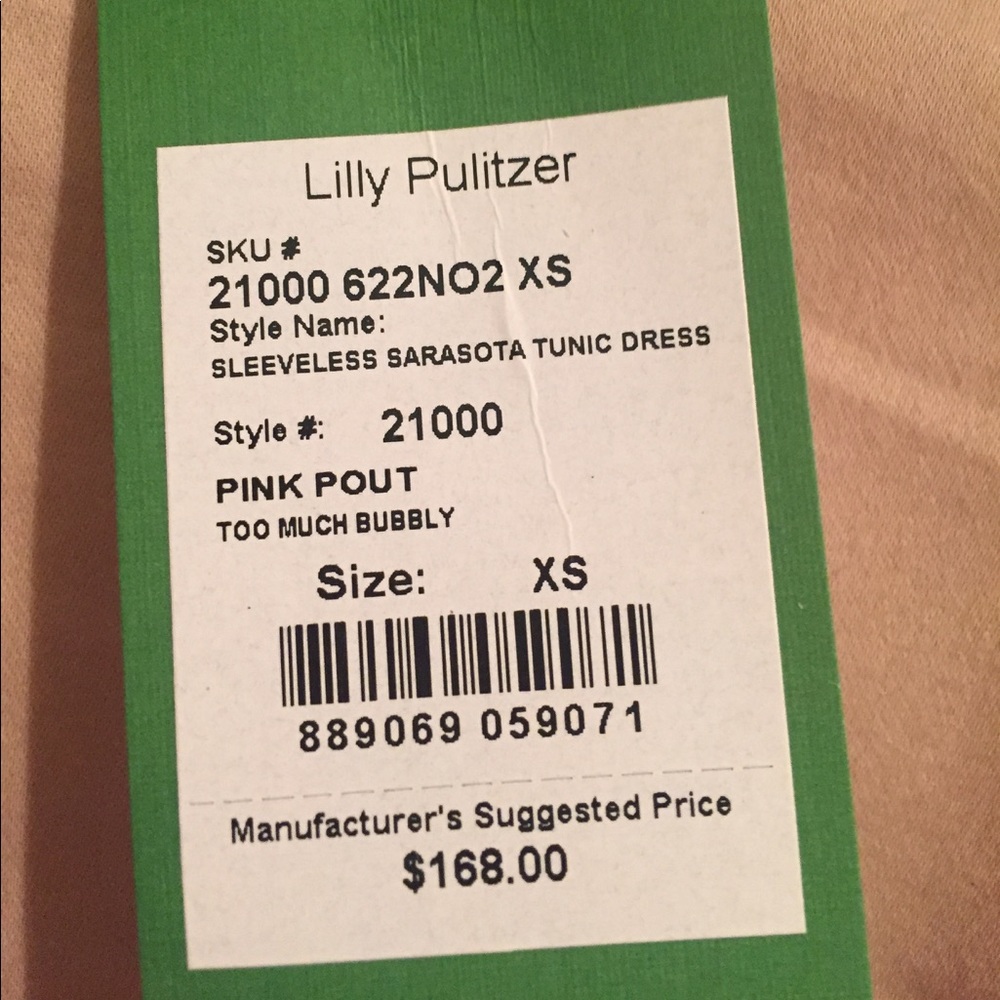 XS Lilly Pulitzer Sarasota Tunic - Picture 2 of 2