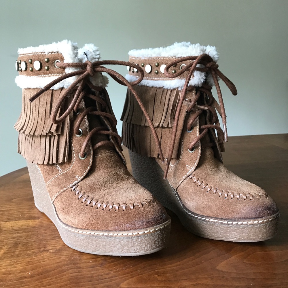 Sam Edelman fringe boots