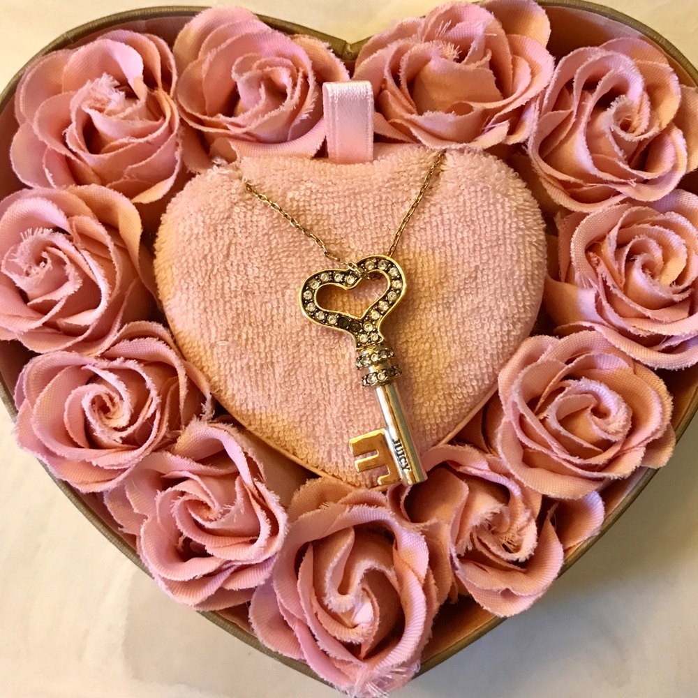 Juicy Couture Heart Key Necklace