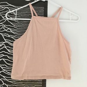 Cream colored crop top from Pacsun.
