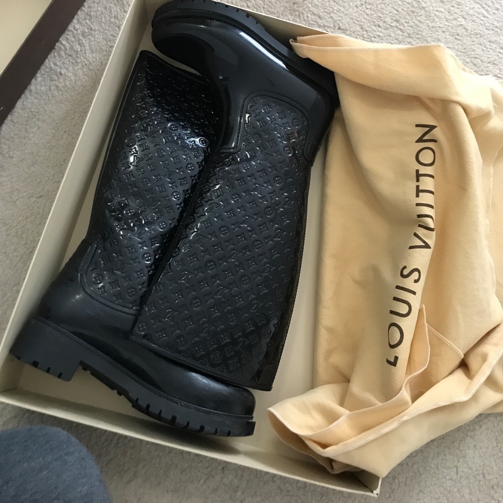Louis Vuitton rubber rain boots