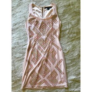 French Connection Pink Sequin Dress