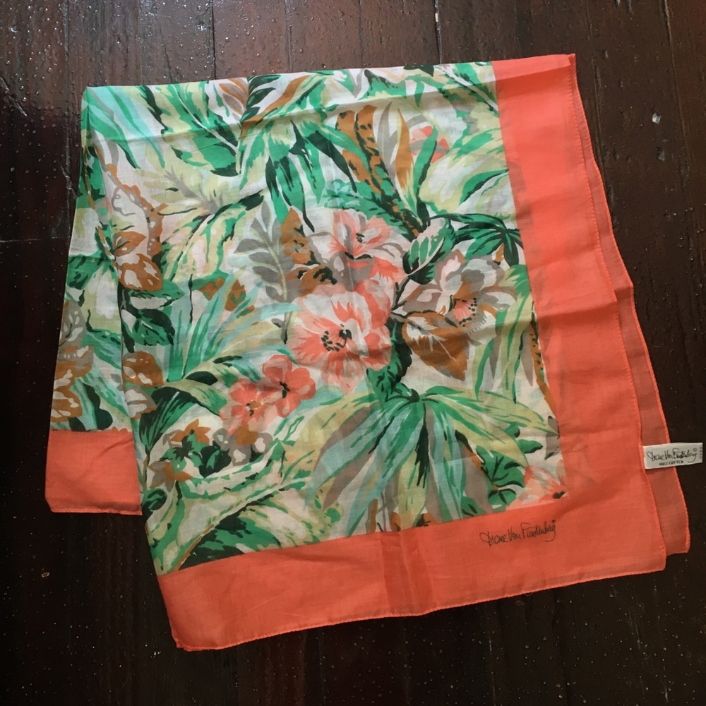Diane von Furstenberg floral spring / summer scarf