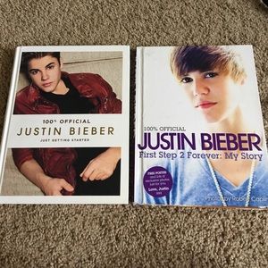 Justin Bieber 2 hardback books