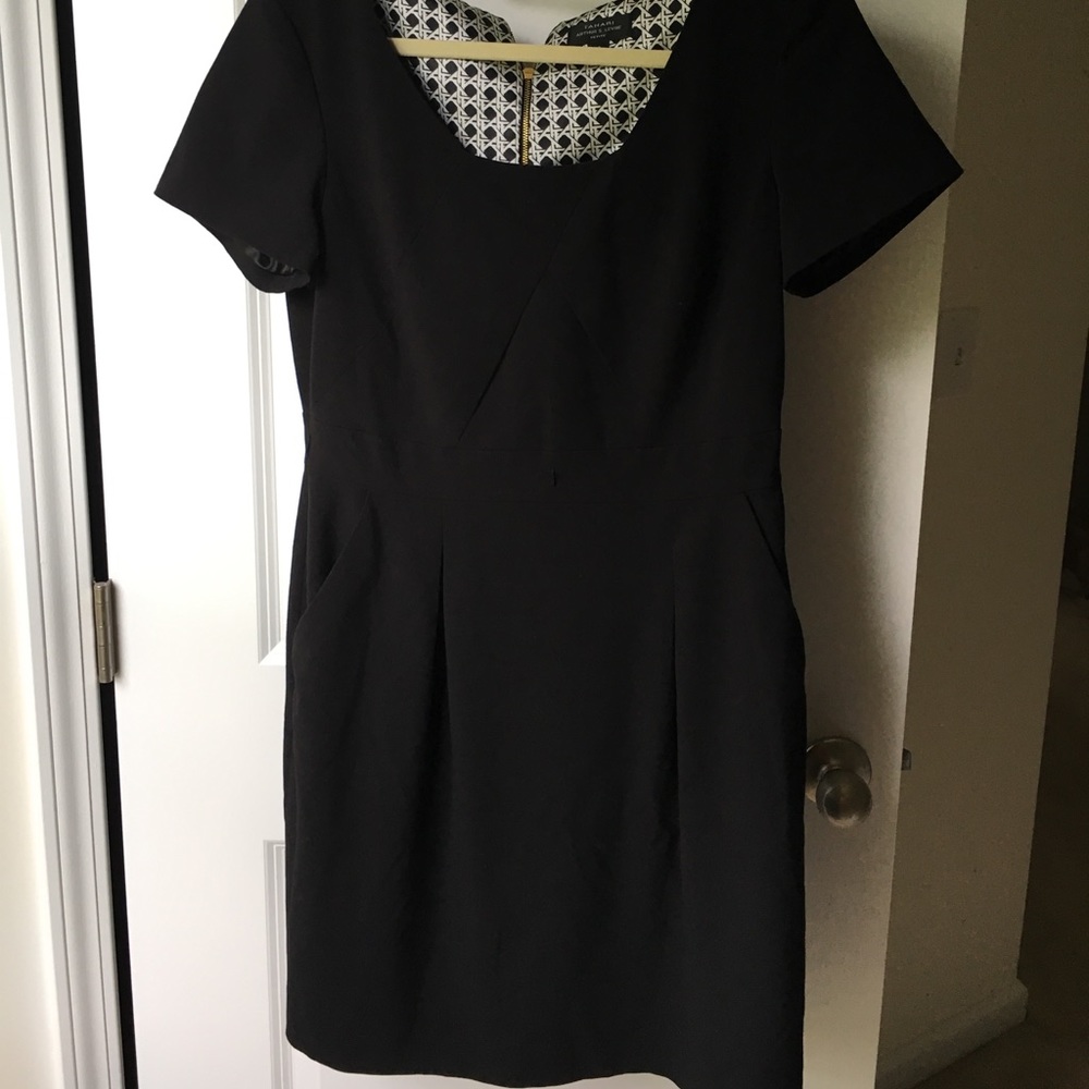 Tahari black Midi dress