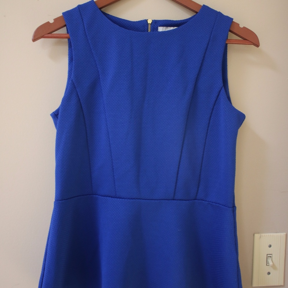 Royal Blue Peplum Top - Size M