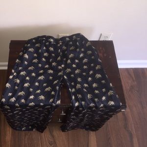 Silk elephant bell bottoms