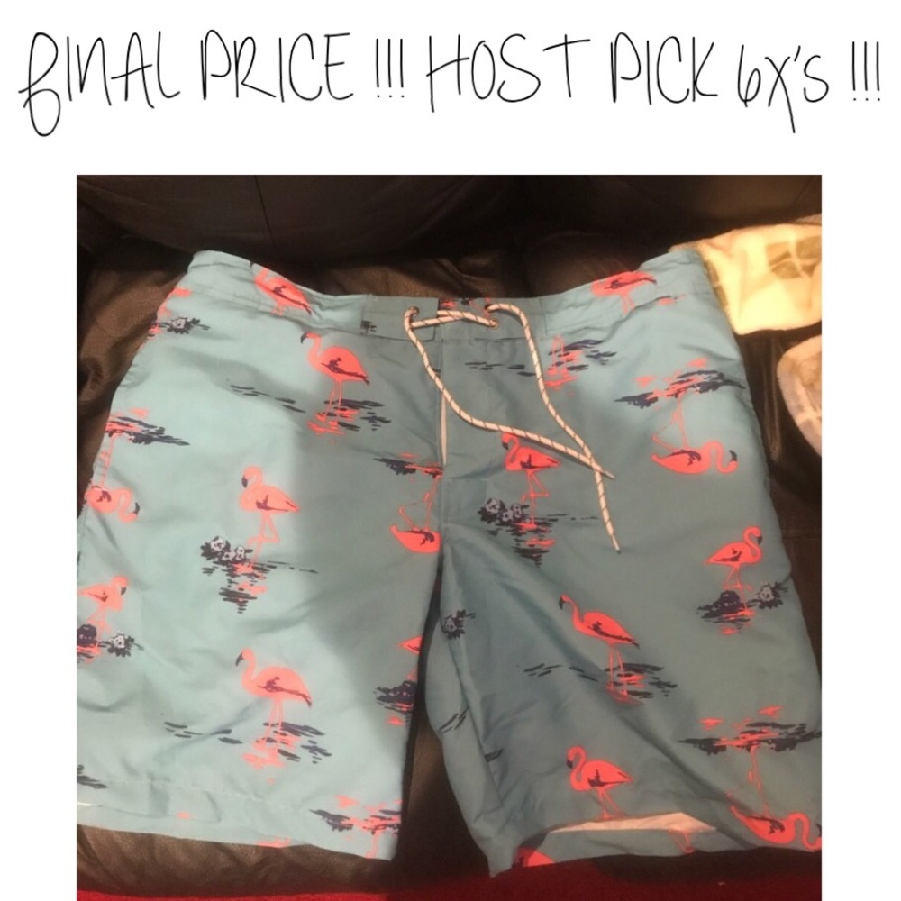 NEW W| TAG Flamingo Swim Shorts