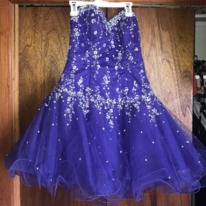 Short corset back party dress