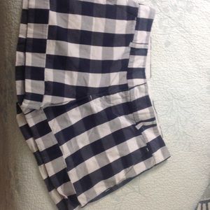 Tommy Hilfiger checked shorts blue and white