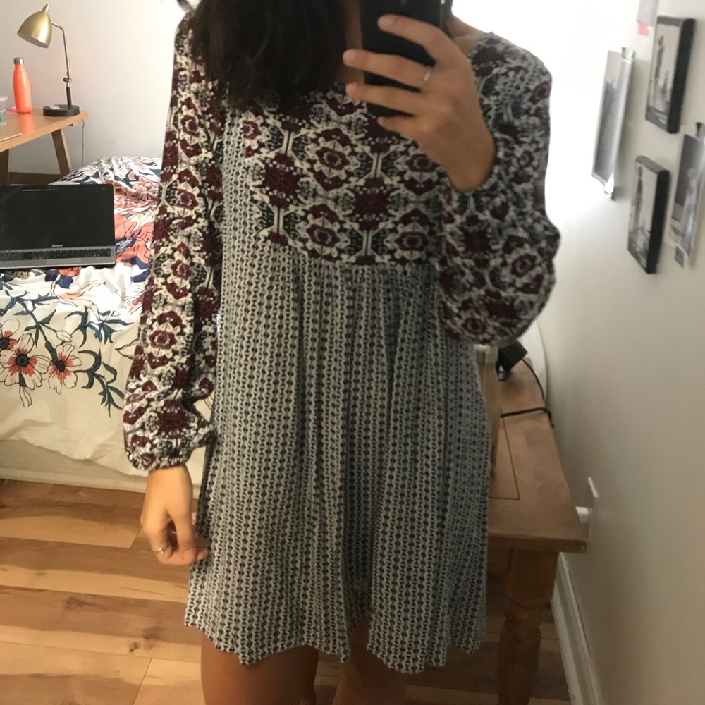 Boohoo bohemian swing dress