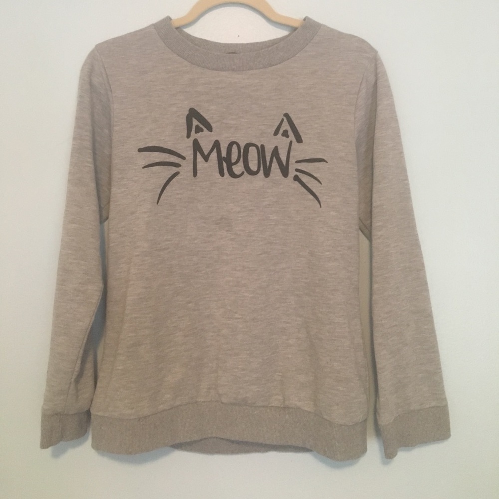"Meow" sweatshirt