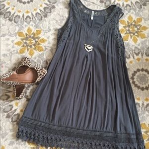 Gray swing dress