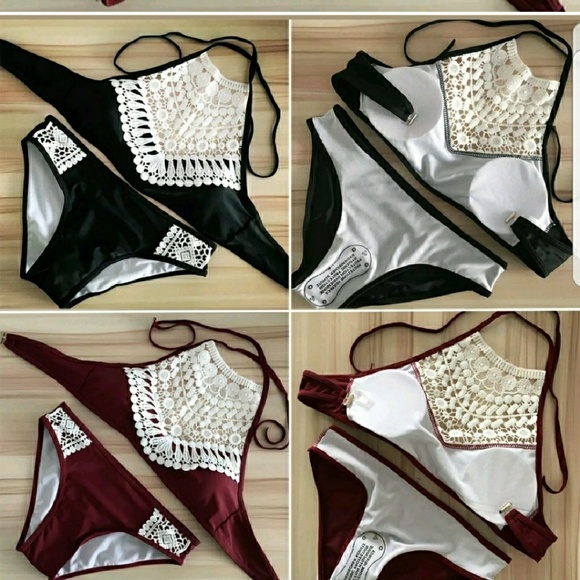 Preorder • New Wine Crochet Bikini - Picture 2 of 3