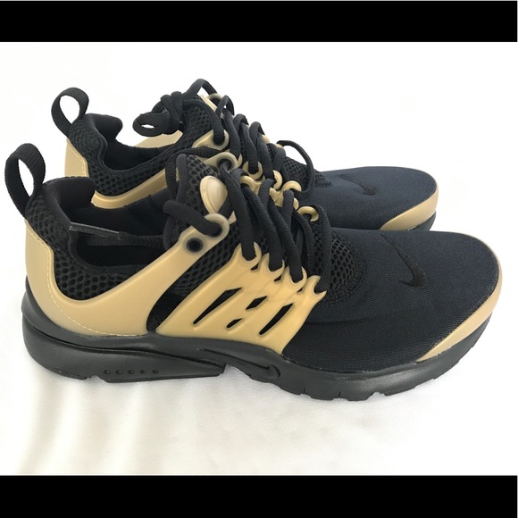 nike presto black and gold