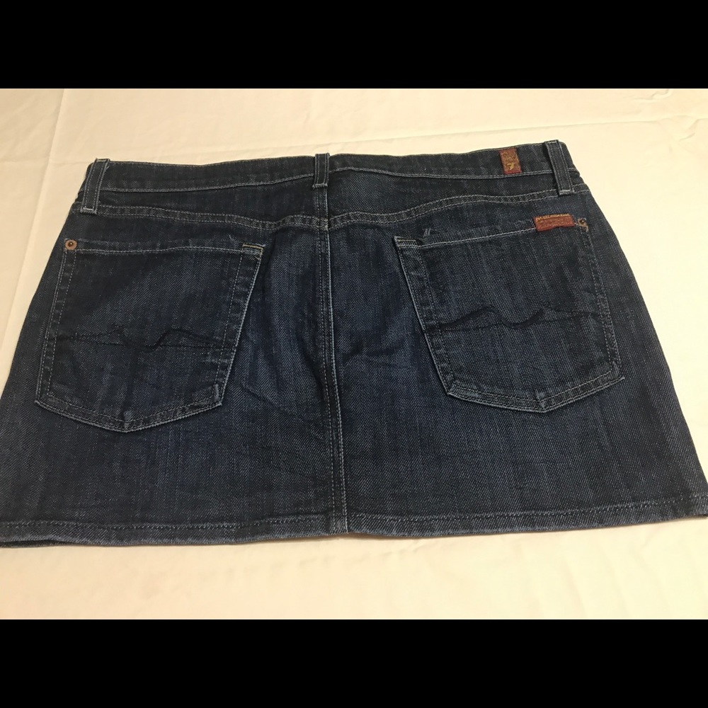7 for all mankind denim skirt 31