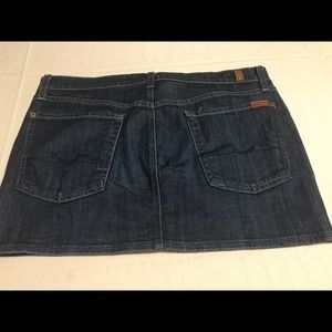 7 for all mankind denim skirt 31