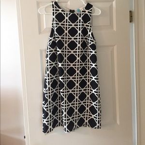 Black & white geometric dress