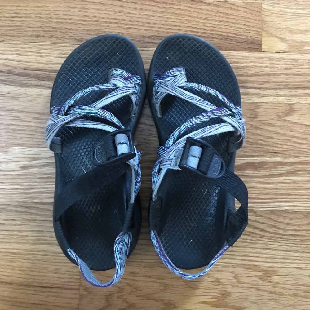 Zx2 purple/gray/green Women's Chacos Size 5