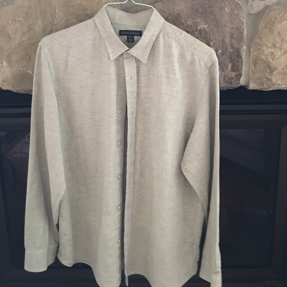 Banana Republic men's Linen blend shirt