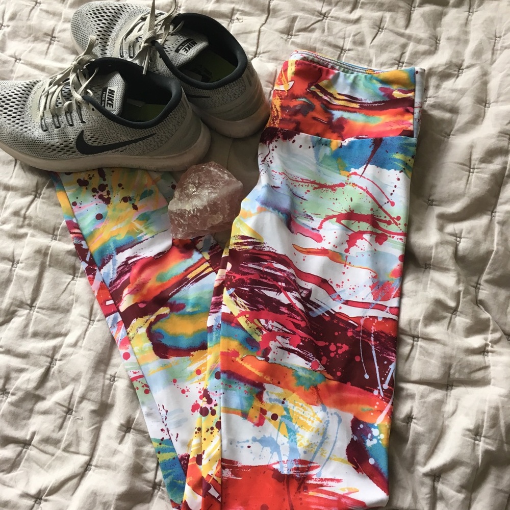 Splatter Yoga Leggings