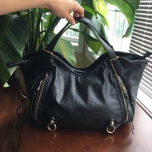 Big Buddha Large Black Purse