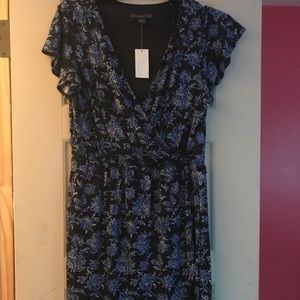 Blue floral dress