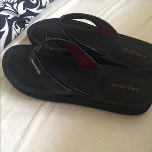 Brand new Coach Flip flop