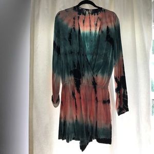 Women's tie dye romper size