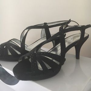 Black fancy heels
