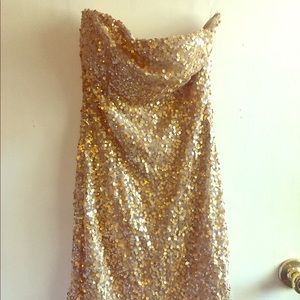 Sequin gold Dress