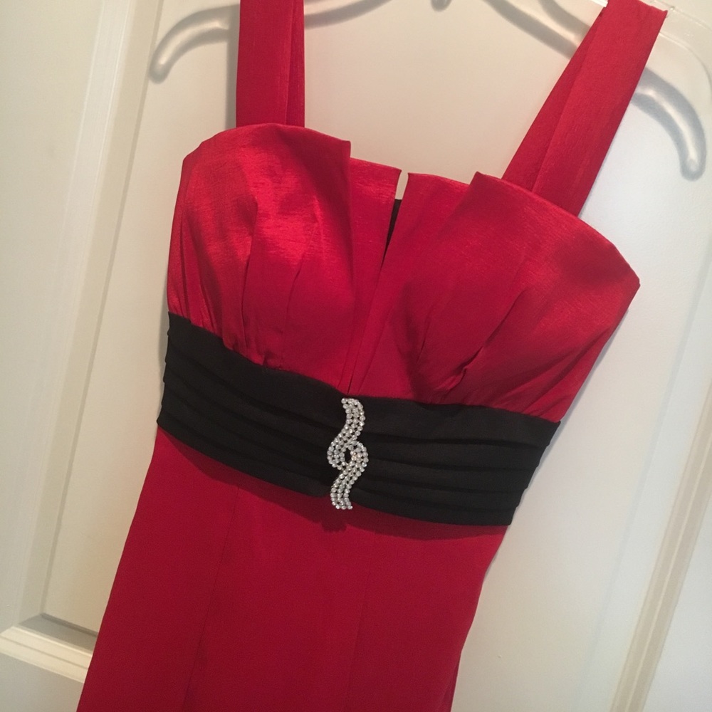 Red mermaid dress