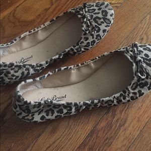 Lucky brand leopard flats