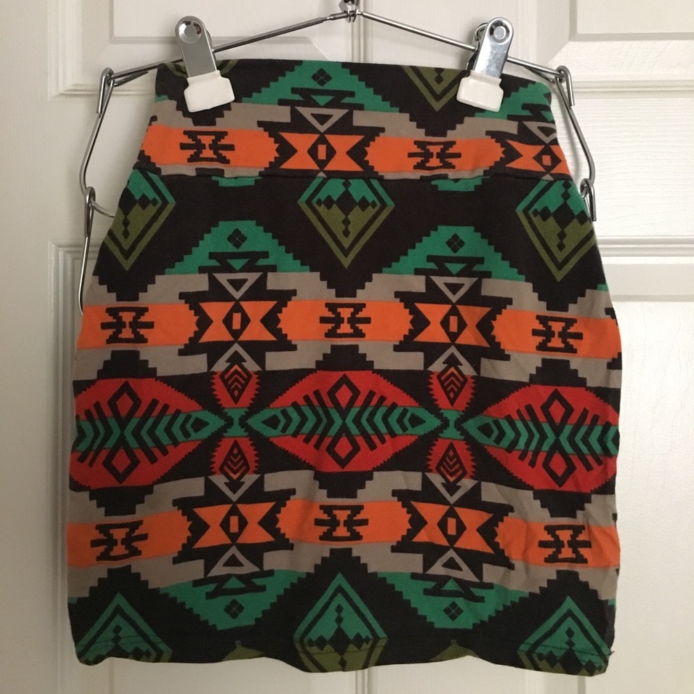 Tribal mini skirt