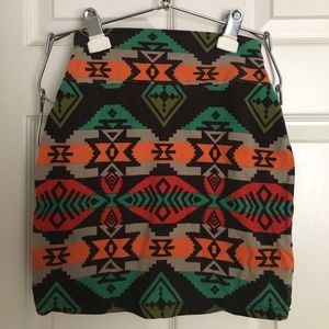 Tribal mini skirt