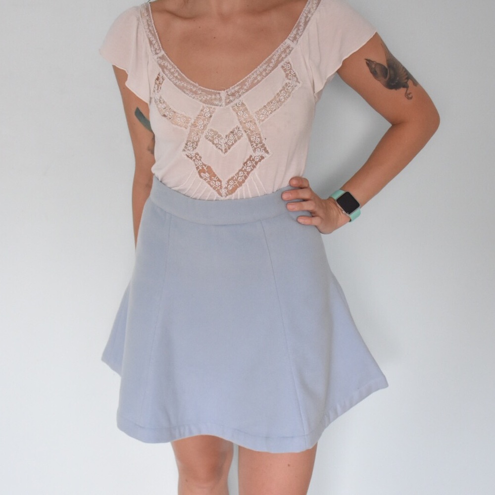 Flared Blue Skirt NWT