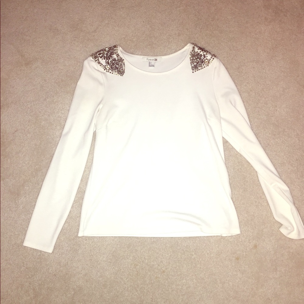 White Sequence Top - image 1