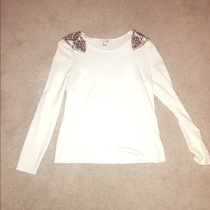 White Sequence Top
