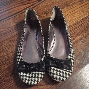 Houndstooth Flats with Bow
