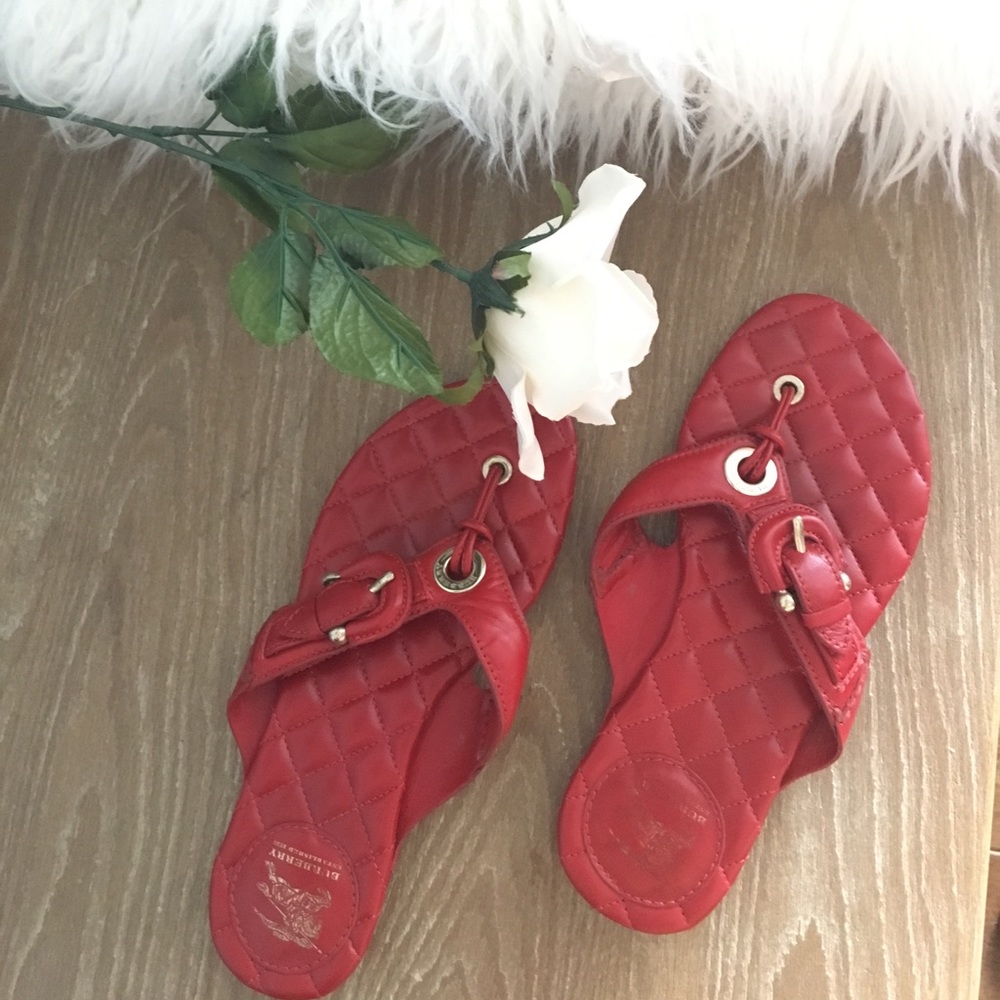 Burberry leather sandals