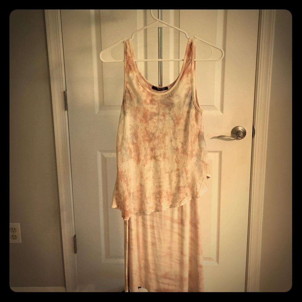 Pure sage silk dress