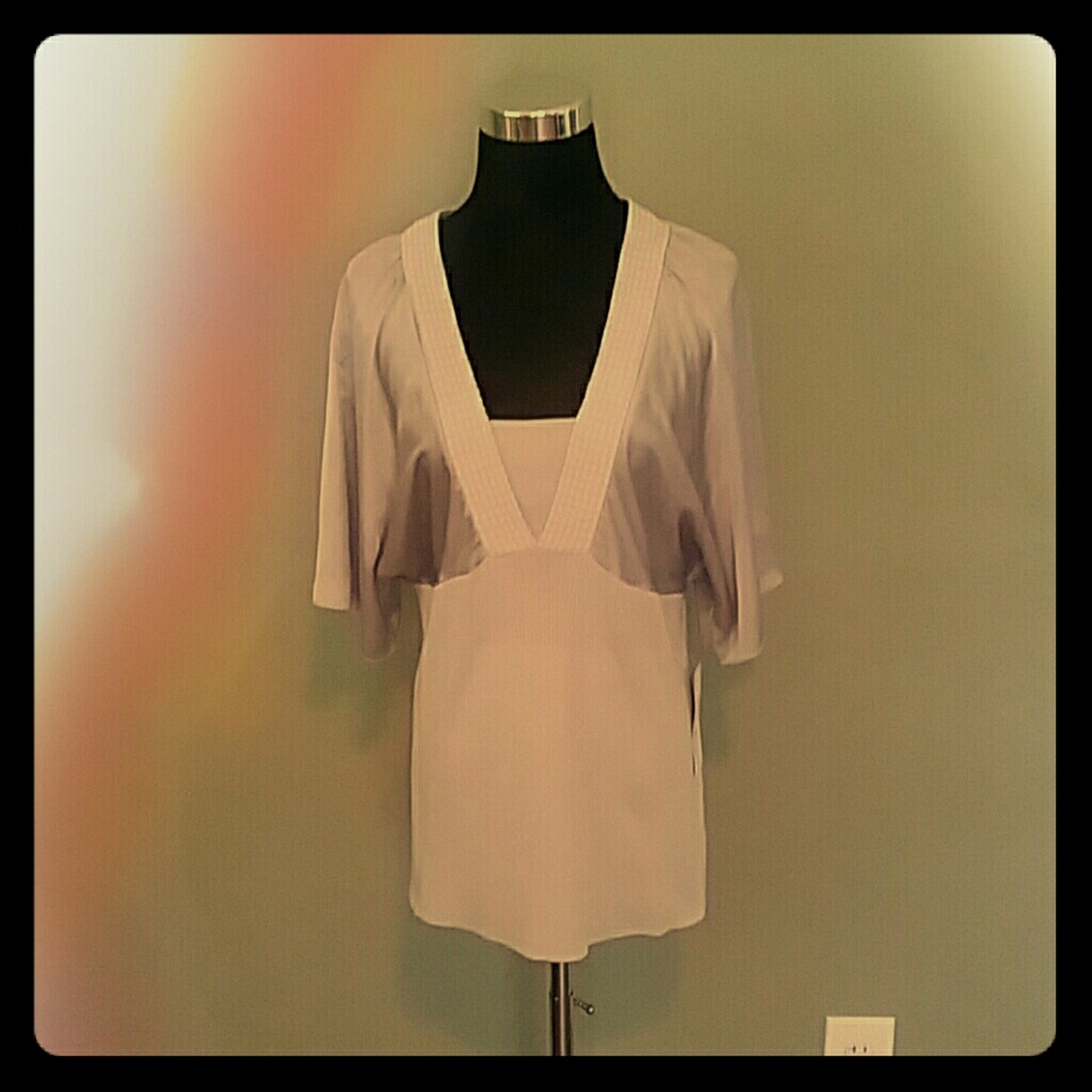 Spense Silver/Gray Top