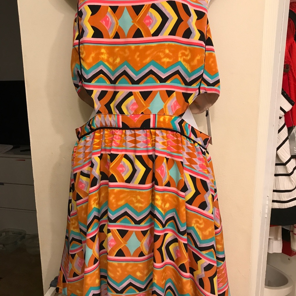 Printed mini dress
