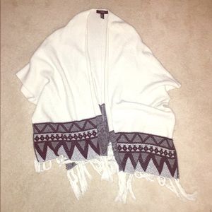 Black and White Poncho