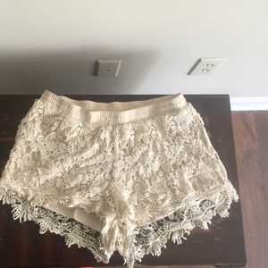 Crochet shorts