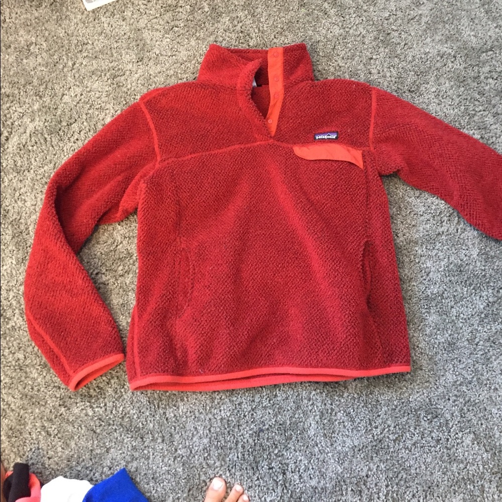 Red Patagonia jacket
